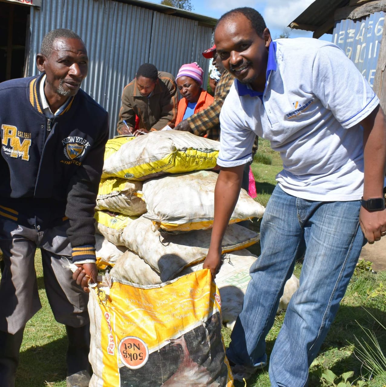 Elvis halping farmers receive certified seeds